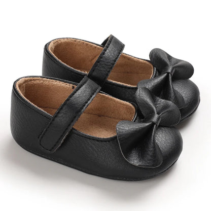 2025Black Fashion Newborn Party Princess Shoes  Boys And Girls' First Step Walking Shoes Rubber Soled Anti Slip Baby Shoes 0-18M