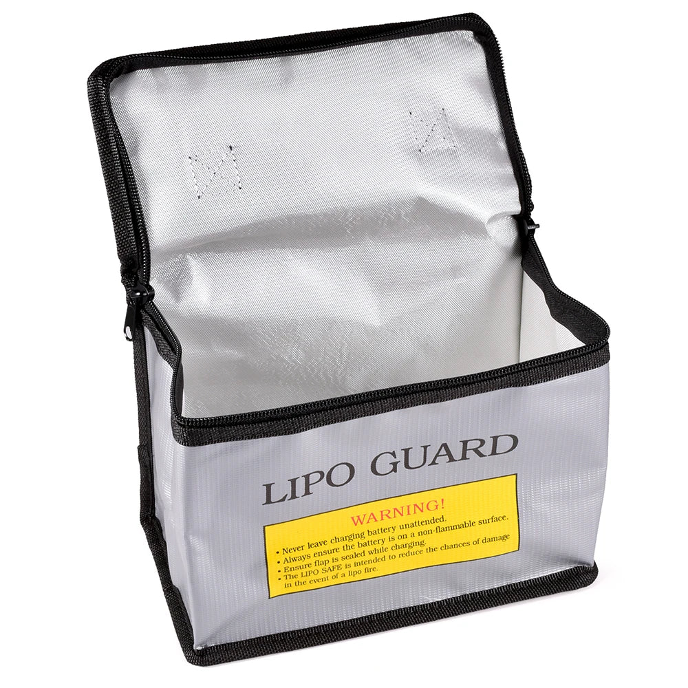 Lipo Guard Safety Bag Fireproof Explosion-Proof Portable Lipo Safety Bag 215*115*155mm for RC FPV Racing Drone Car Battery Safe
