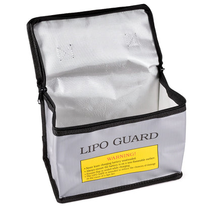 Lipo Guard Safety Bag Fireproof Explosion-Proof Portable Lipo Safety Bag 215*115*155mm for RC FPV Racing Drone Car Battery Safe