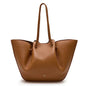 PG Women Pebbled Leather Tote Bag Large Capacity Fashion Shoulder Top Handle Handbag Elegant Daily Work