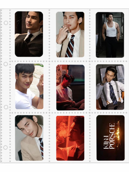 8PC/SET Bbbuild MileApo Jeffbarcode Poster Small Double-side Rounded Cards Thai TV KinnPorsche Drama Stills 8.6*5.4cm Photo Card