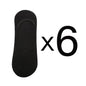 6 Pairs/Lot Men's Bamboo Breathable Invisible Socks Low Cut Casual Cotton Boat Non-Slip No Show High Quality Sock