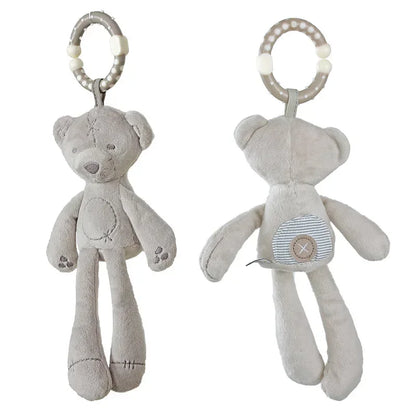New Baby Rattles Mobiles Infant Toddler Toys Stroller Bed Hanging Rabbit Elephant Crib Hanging Bell Plush Toys for 0-12 Months