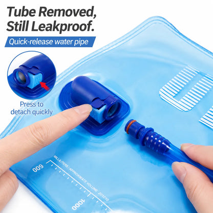 UTOBEST 1L/1.5L/2L/3L Hydration Bladder Water Reservoir Water Bag BPA Free for Running Cycling Hiking