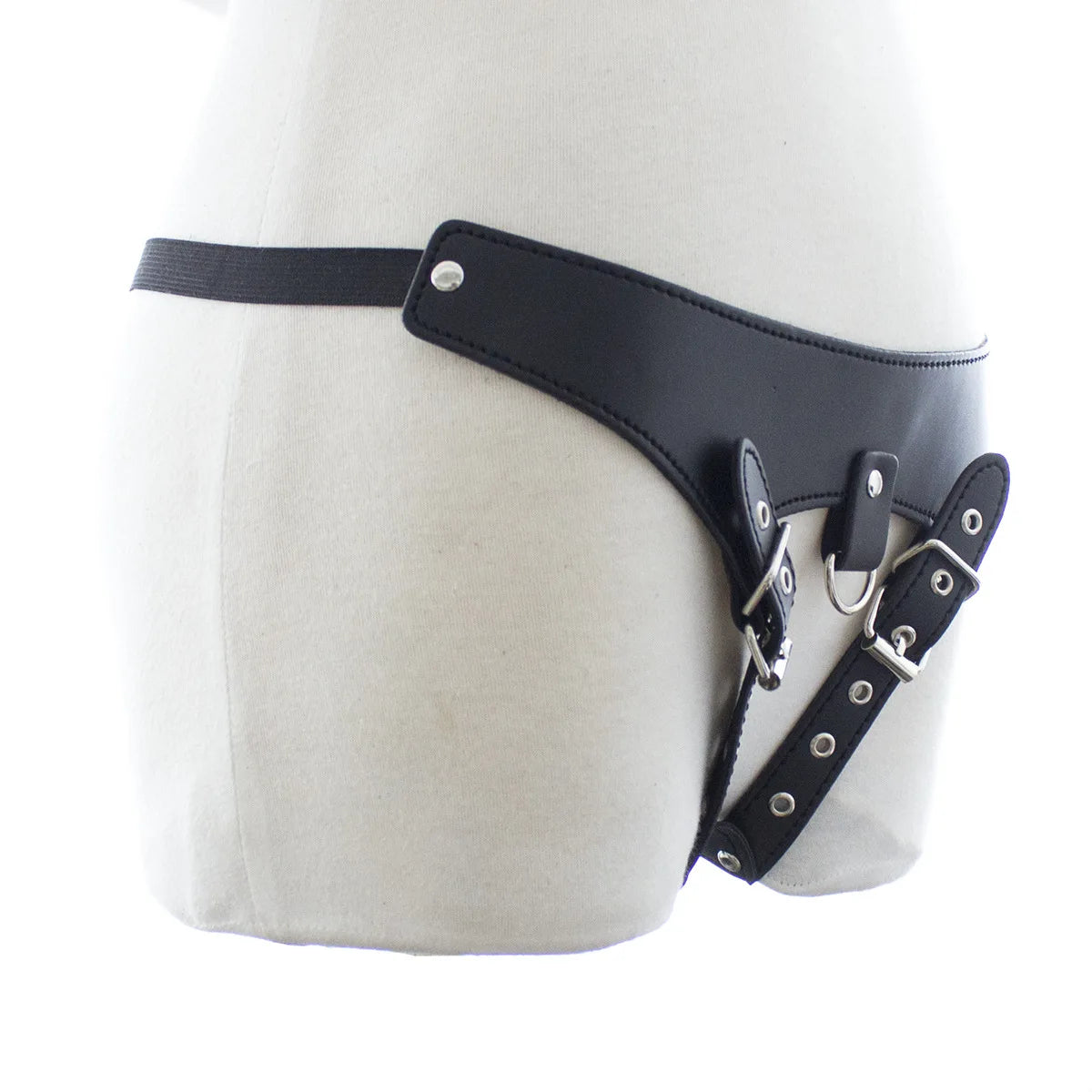 BDSM Bondage Harness Briefs Pant Hole Sex Toys For Woman PU G-strings Panty Masturbation Underwear Panties Chastity Strap Belt