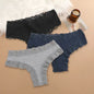 3Pcs/set Women Cotton Lace Panties Floral Intimate Underwear Trendy Patchwork Lace Briefs Female Soft Underpants Lingerie S-XL