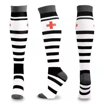 58 Style Compression Socks Medical Edema Diabetes Varicose Vein Stockings Graduated Pressure Legging Nursing Knee High Stockings