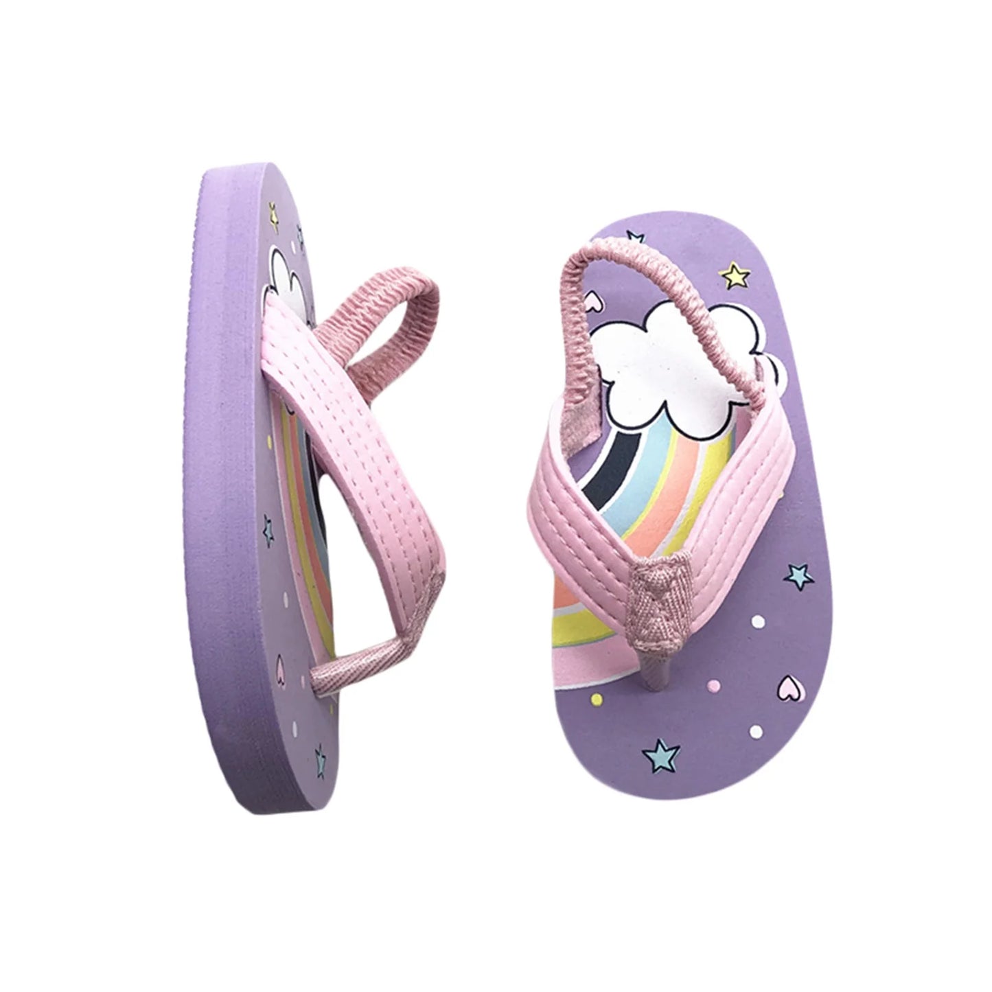 Children Flip Flops Shoes Cartoon Summer EVA Soft Sole Indoor Bathing Anti Fall Girls and Boys Sandals Beach and Pool Slippers