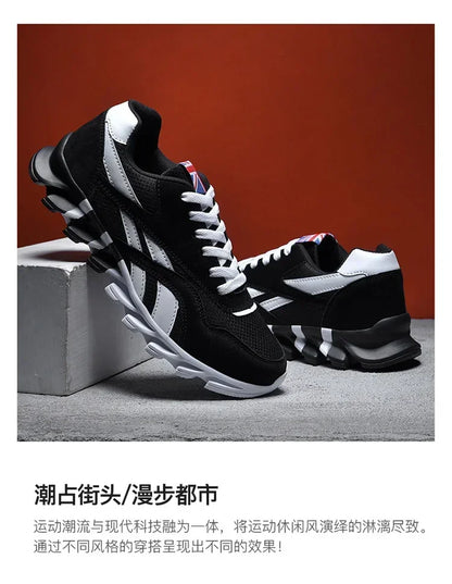 Brand Trend Size 38-48 Men's Wear-resistant Cushioning Thick-soled Fitness Sneakers Outdoor Breathable Running Shoes for Men
