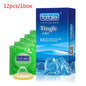 10/12PCS Erotic Condom Ice and Hot Feeling Big Particles Spikes Condom G Point Stimulation Sexshop Contraception for Men Sex Toy