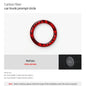 For Tesla 2019- Model 3 Highland 2024 Model Y Juniper Carbon Fiber Rear Trunk Switch Prompt Circle Trim Sticker Car Accessories
