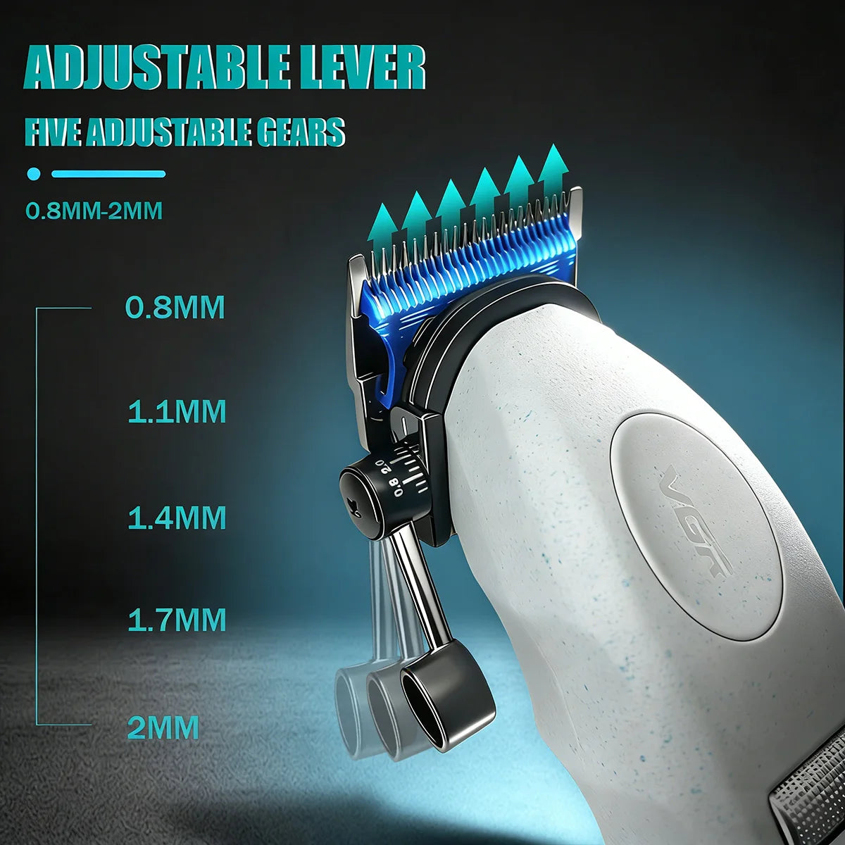 VGR Hair Trimmers Professional Haircut Machine 9000 RPM Hair Clippers Electric Trimmers Rechargeable Hair Trimmer for Men V-887
