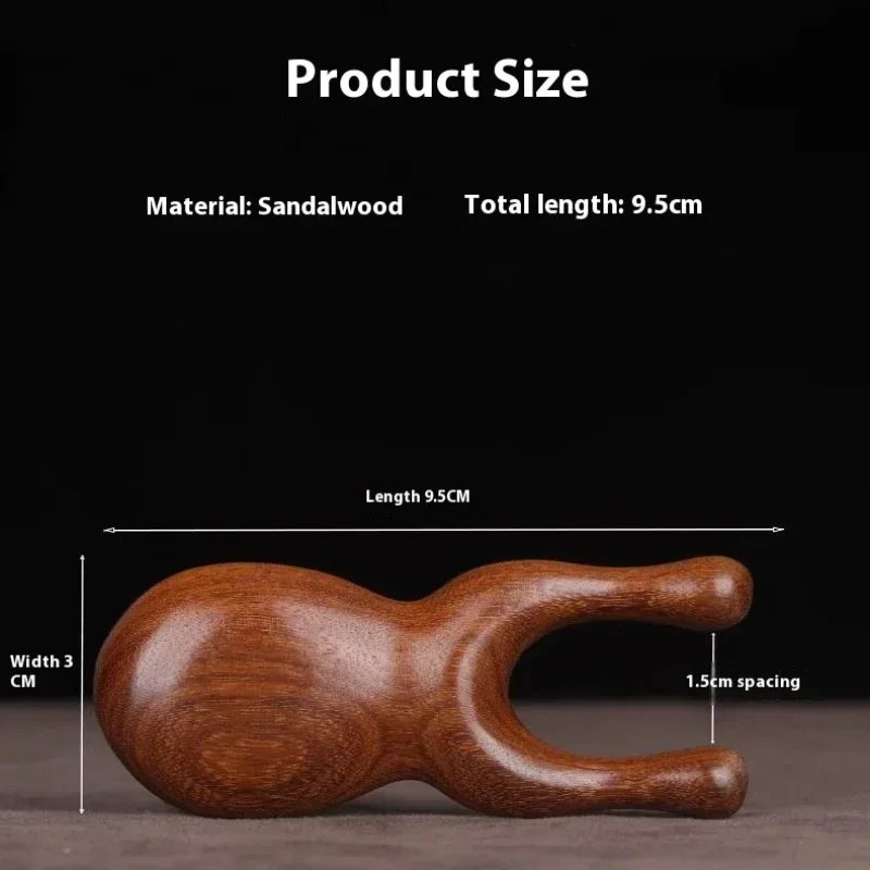 Wooden Gua Sha Facial Tools Head Massager Sandalwood Wood Massage Tool for Face Nose Eye Wood Therapy Massage Acupressur Tools
