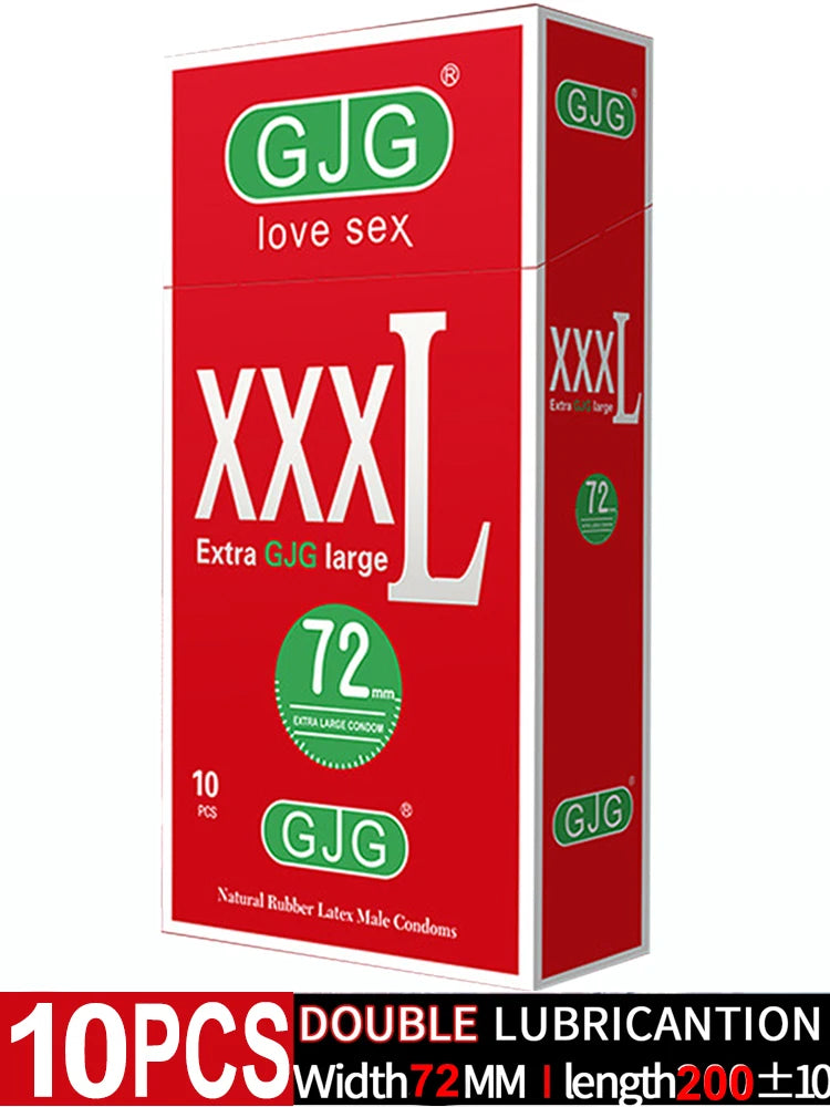 Width-58mm(Length-200mm) Large Size Condoms  Men Latex Condom Safe Contraception Protection Adult Sex Products Intimate Care