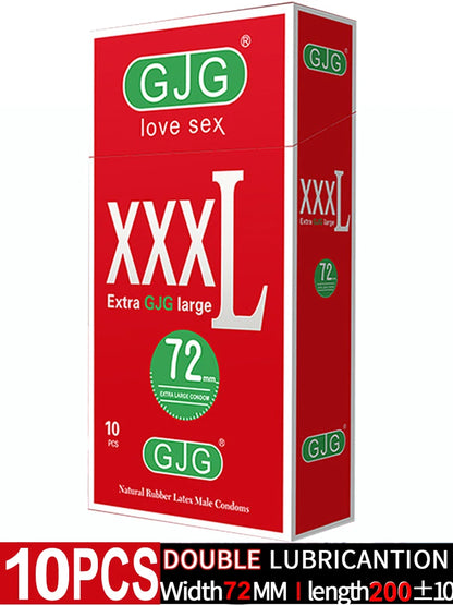 Width-58mm(Length-200mm) Large Size Condoms  Men Latex Condom Safe Contraception Protection Adult Sex Products Intimate Care