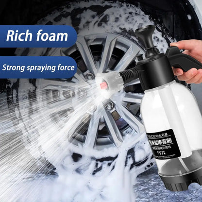 Foam Spray Sprayer Car Wash With Bottle Gun Manual Pressure Water Jet home Shampoo foam Snow watering can hand-pressed car 2L