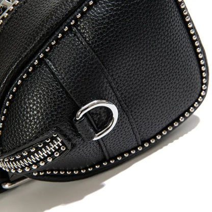 Famous design zipper women's crossbody bag, fashionable women's chain shoulder bag, modern trendy style handbag