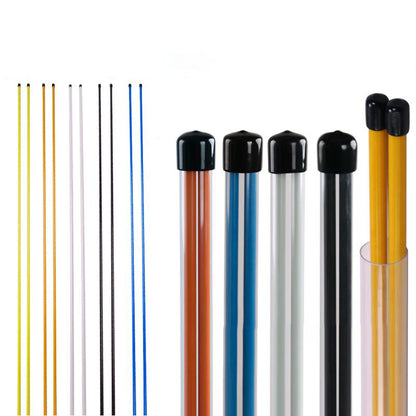 PGM 2 Pcs Golf Alignment Sticks Alignment Rods Direction Indicator Swing Guide Tool with Clear Tube Case for Full Swing Practice