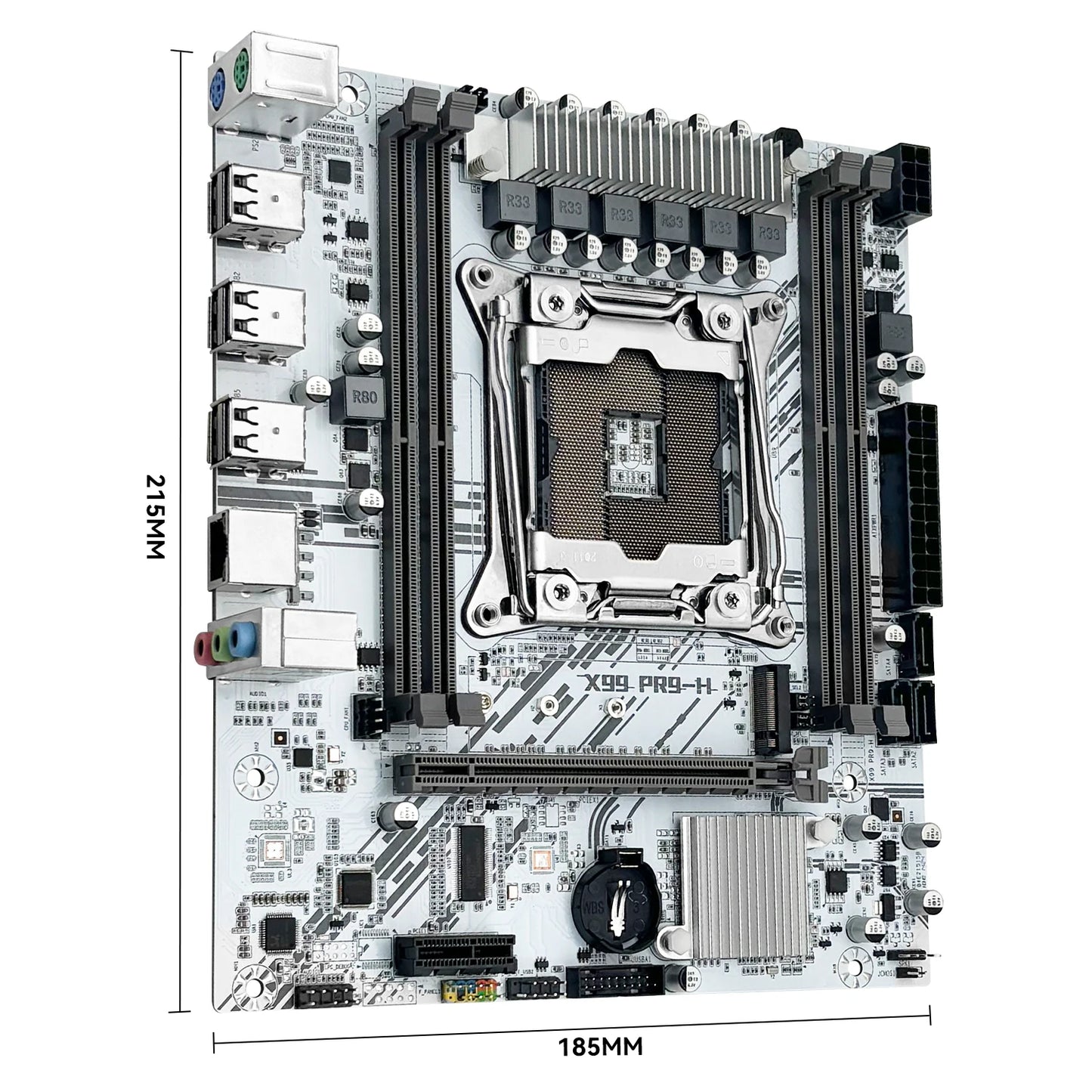 MACHINIST White X99 Motherboard Kit Set Optional Xeon E5 2640 V4 LGA 2011-3 CPU DDR4 2*8G=16GB RAM NVME/SATA M.2 PR9-H Combo