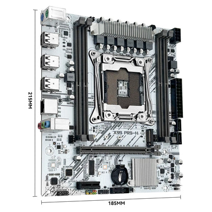 MACHINIST White X99 Motherboard Kit Set Optional Xeon E5 2640 V4 LGA 2011-3 CPU DDR4 2*8G=16GB RAM NVME/SATA M.2 PR9-H Combo