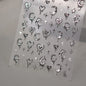 5D Pink White Black Bowknot Ribbon Pearl Sweet Bow Nail Sticker Adhesive Nail Art Decoration Parts Stickers Manicure Decals