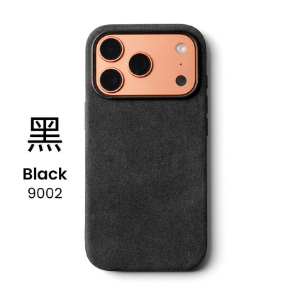 for ALCANTARA Case for iPhone 18 17 16 15 Pro Max Supercar Same Suede Leather Compatible with MagSafe Business Luxury Cover