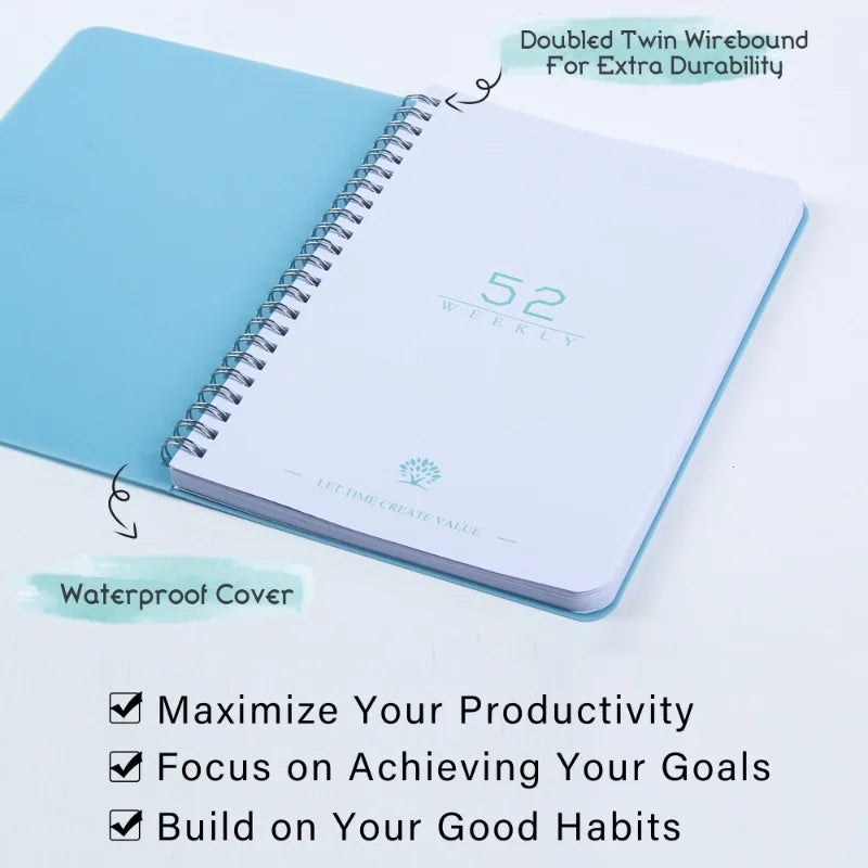 2024 Weekly Planner Agenda A5 Notebook Planner Pouch 52 Weeks Planner Schedules Stationery School Office Supplies Stationery