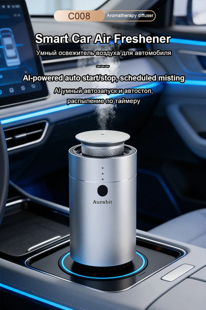 Smart Car Aromatherapy Diffuser AI Auto Sensing Start Stop Spray Quick Odor Eliminator Long Lasting Fragrance Home Car Use