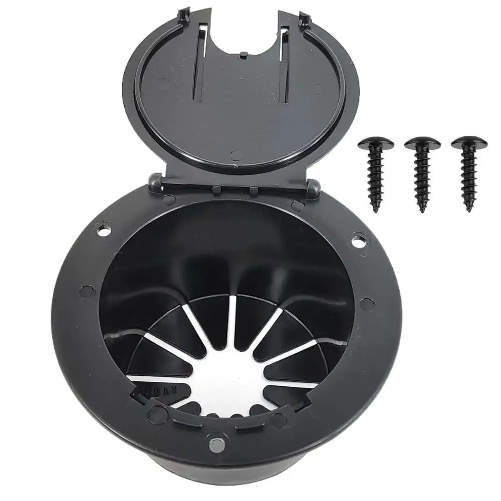 RV Cord Cover RV Electrical Cable Hatch RV Wire Organizer Cable Pass Through Covered Power Cord Hatch Round Accessory For