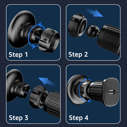 Untoom Universal Magnetic Car Phone Holder 360 Rotation Car Air Vent Clip Strong Magnet Mobile Cellphone Stand for iPhone Xiaomi