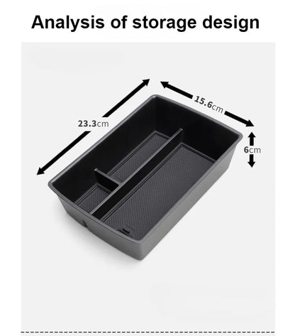 For Leapmotor C10 2024-2026 Center Console Lower Storage Box Armrest Storage Tray Organizer Auto Case Car Interior Accessories