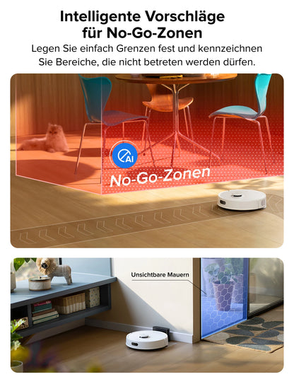 Roborock Q7 L5 robot vacuum cleaner (Q5 Pro upgraded version) has 8000Pa super suction, double anti-entanglement, precise LiDAR navigation, and intelligent restricted area.