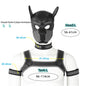 XL Large Size Puppy Cosplay Neoprene Fetish Hood Mask Kit with Chest Strap Collar Armband Sex Costumes for Bdsm Slave Role Play