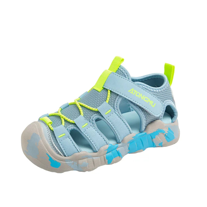 Boys Girls Unisex Sandals 2026 New Summer Toddler Barefoot Beach Sandals Non-slip Comfort Versatile School Outdoor Water Shoes