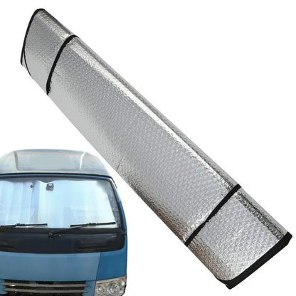 Truck Windshield Sun Shade Car Window Sunshades Anti-UV Thickened Sun Shade Cover Foldable Windshield Block Cover 220cmx80cm