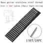 Fingerboard Frets Fret Wire For Electric Guitar Nickel Silver Stainless Steel 2.4MM 2.7mm 2.9MM Repair Material Accessories