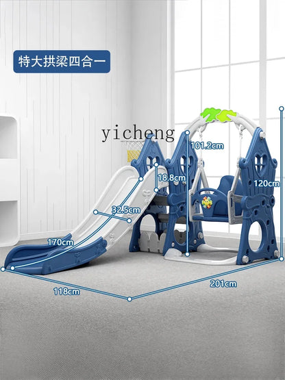 Tqh Children Slide Indoor Home Child Baby Slide and Swing Combination Baby Small Toy Family Amusement Park