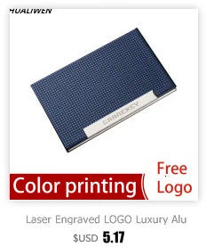 Luxury Wallet PU Leather Business ID Credit Card Holder For Women Men Fashion Brand Metal Aluminum Card Case