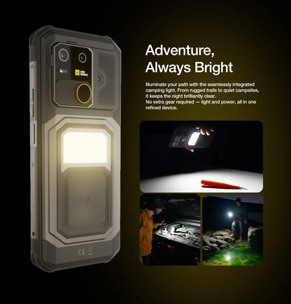 AGM G3 5G Rugged Phone 24GB(12+12) 512GB Wireless Charging 10000mAh Phone 6.72' 120Hz Dimensity 7300 Android15 Camping Light