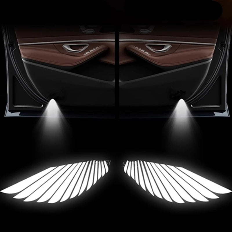 Car Angel Wings Projector Light LED Door Lamp For Audi A3 8P 8V A4 B8 8P A1 A5 A6 A7 A8 Q3 Q5 Q7 Q8 Sline TT S3 S4 S5 S6 S7 S8