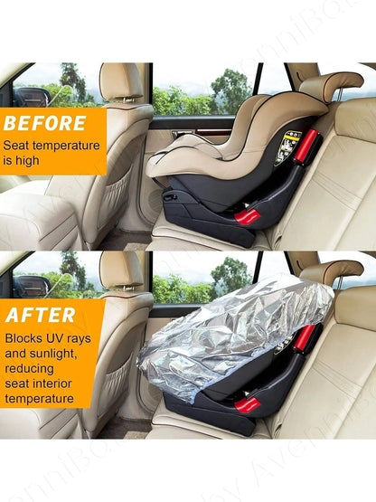 Baby Car Seat Sun Shade Cover, Infant Car Seat Heat Protector Keeps Your Toddler Baby Seat Cool, Blocks Out Heat & Sun UV Co