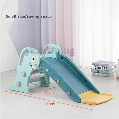 3 in 1 Kids Slide Climber with Basketball Hoop Toddler Indoor Playground Activity Center Baby Sports Toys for 1-3 Years Old