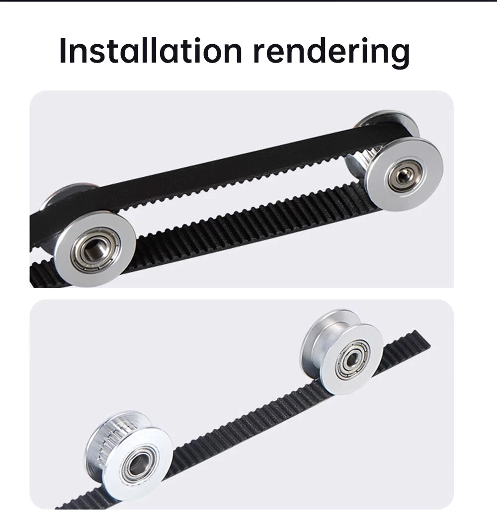 GT2 Idler Timing Pulley 16-tooth 20-Teeth with 3mm or 5mm Bore with Bearings for 3D Printer Parts Timing Belt 6mm 10mm