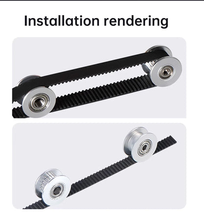 GT2 Idler Timing Pulley 16-tooth 20-Teeth with 3mm or 5mm Bore with Bearings for 3D Printer Parts Timing Belt 6mm 10mm