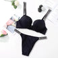 Victoria's Secret Women's Fashion Lingerie Set Sexy Breathable Soft Versatile Shapewear Sexy Lingerie Bra and Panty Set Push Up