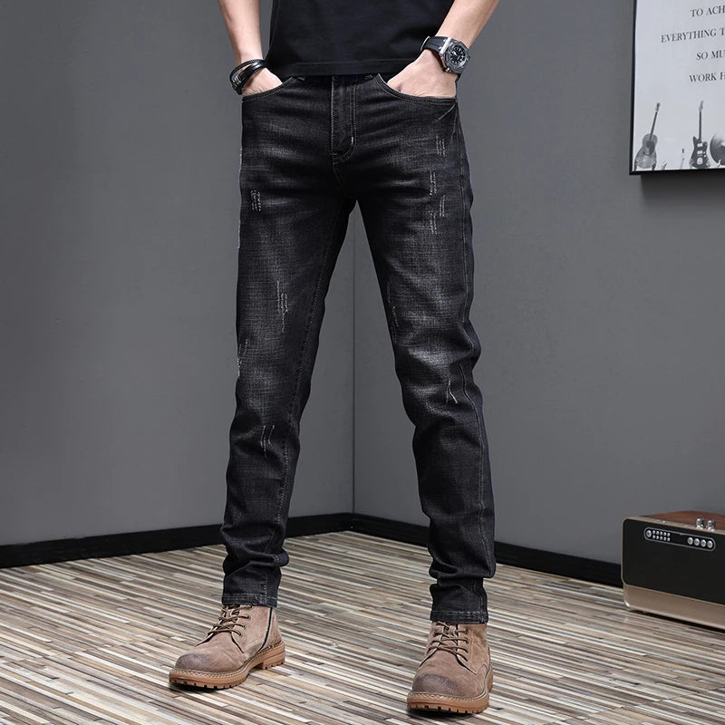 2026 Men's Slim Casual Street Classic Skinny Jeans Pencil Jeans Trendyy Stretch Style Comfortable Casual Fashion Versatile