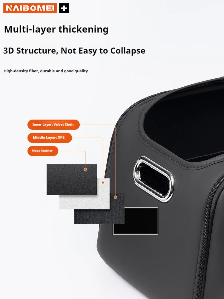 Car Trunk Organizer Box Storage Bag with Built-in Pocket For Xpeng P7 G9 G6 P5 X9 G7 N5 E29 G3 P7+ MONA M03 Auto Accessories