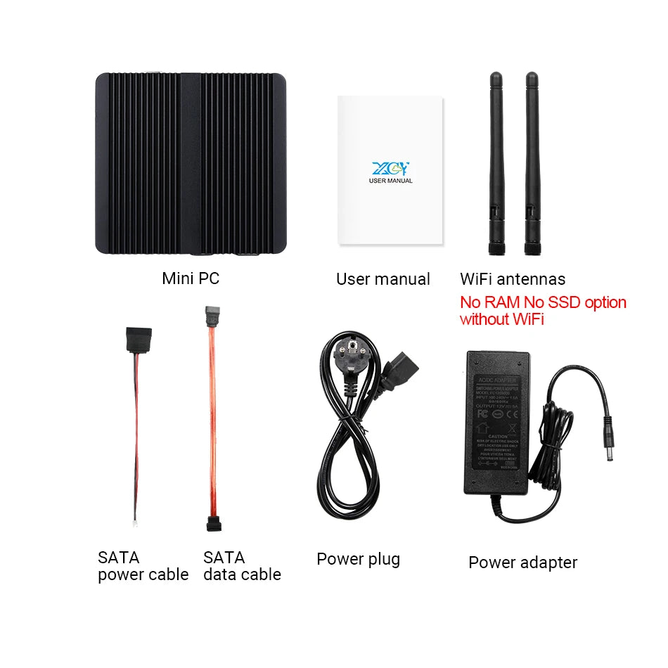 Fanless Mini Industrial PC Intel Celeron N5095 2x RS232 Serial Ports 2x Gigabit Ethernet Mini-PCIe Expansion Windows Linux