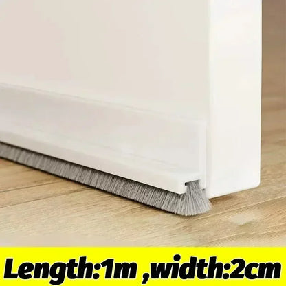Door Sealing Strip Self-adhesive Door Bottom Gap Filling Sealing Strips Insect Proof Brush Strip Windproof Soundproof Door Tape