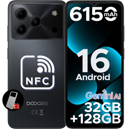 DOOGEE Note56 Pro Android 16 Gemini AI "battery 6150 mAh 32 Go RAM (4 + 28) 128 Go ROM Support Widevine L1